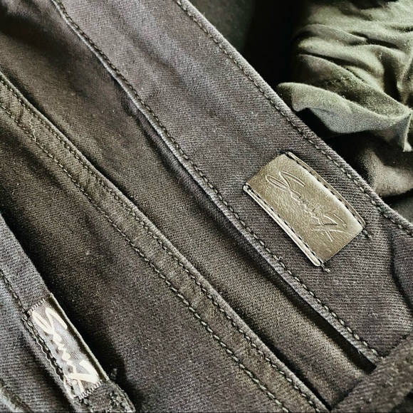 NEW Limited Edition SEVEN7 Black Mid Rise Fringe Slim Straight Jeans Plus Size - Picture 10 of 16